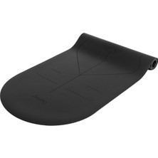 Gymo Pu-Rubber Kaydırmaz Kauçuk Yoga Pilates Matı 5mm Siyah