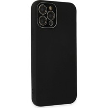 SiHako Newface Iphone 12 Kılıf Lansman Glass Kapak - Siyah