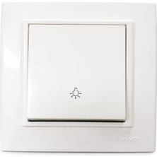 Ovivo 2 Adet Krem Light Kapı Otomatigi ve Zil Anahtarı