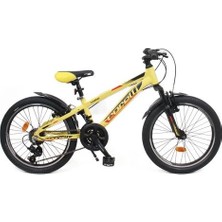 Corelli Dynamic 20 Jant 21 Vites Çocuk Bisikleti Sarı Siyah Kırmızı