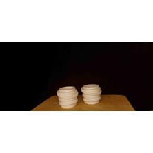 DS Tasarım Sargı Mumluk / Tabak - Doğal Soya Mumu - Sargı Tabak