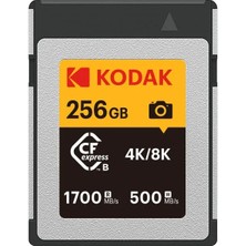 Kodak 256GB Cf Express Type B 2.0 Hafıza Kartı (1700MB/S - 500MB/S)