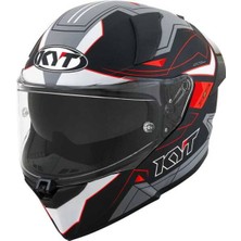 Kyt R2R Kask LED Matt Siyah Gri
