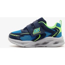 Skechers Meteor-Lights Küçük Erkek Çocuk Mavi Işıklı Spor Ayakkabı 401498N Nvlm