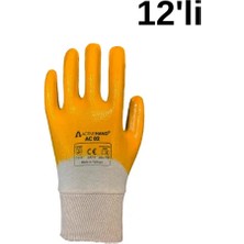 Activehand ACTİVEHAND AC-02 Tam Kaplı Sarı Nitril Profesyonel İş Eldiveni 12'li