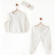 Andywawa Kız Bebek Zıbın Takım 3 Parça ANW-AC26509