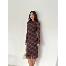 Lara Giyim Kadın Desenlitül Elbise