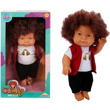 SHC4200 Mey Ithalat® Curly Bebek Tulumlu Elbiseli Et Bebek 35 cm