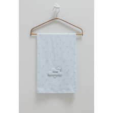 Caramell %100 Pamuk Bebek Battaniyesi Ay Yıldız Desenli 90X90 cm Ince (Ilkbahar-Yaz)