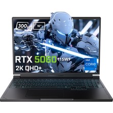 Thunderobot RS16 Intel Core I7-14700HX 64GB Ddr5 4tb SSD Rtx 5060 8gb 115W 16 Inç 2k Qhd+ 300Hz Freedos Gaming Laptop (RS16-I7147HX56C1Q300RBV4)