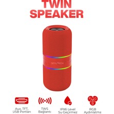 Seyutech Bluetooth Hoparlör Rgb Işıklı Tft Aux USB Girişli Ses Bombası Taşınabilir Şarjlı Kablosuz Speaker