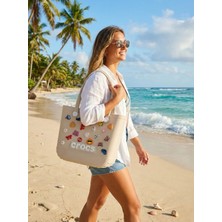 Freshness Crocs Stil Jibbitzli Kadın Plaj Çantası