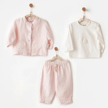 Andywawa Kız Bebek Takım 3 Parça Set Muslin ANW-AC26621