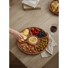 Akayev Akasya 5 Bölmeli 30 cm Sunum Tabağı