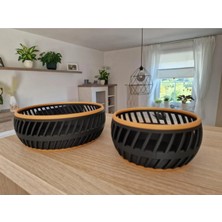 Modern 3D Baskı Dekoratif Organizer Sepet – Çok Amaçlı Masa Üstü Düzenleyici – Pla Malzeme