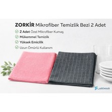 Larimar 8 Adet Zor Kir Bezi Kurumuş Leke Çıkarıcı Uzun Ömürlü Çift Taraflı Özel Dokuma Teknolojisi 40*40 cm