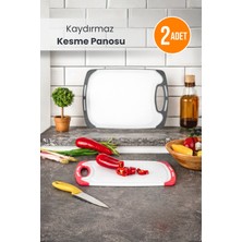 Orvila 2 Boy Kaydırmaz Tabanlı Kesme Tahtası