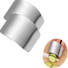 Go İthalat 2li Metal Parmak Koruyucu Hızlı ve Güvenli Kesme Paslanmaz Çelik Koruyucu Aparat (3791)