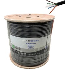 Cabcom Cat6 Utp-Lzsh 23AWG Dış Ortam Outdoor Kablo 305MT Siyah