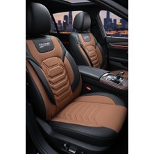 Kurra Store Volkswagen Polo 1.4 (75) Titanyumline 4 Kapı Ov 2008 Titanyum Serisi Uyumlu Keten Oto Koltuk Kılıfı Taba
