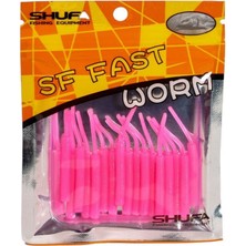 Shufa Fast Worm 5.1 cm 20 Pcs Pink