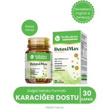 Wellvalens DetoxiMax 30 Kapsül | Devedikeni, Enginar & Zerdeçal İçeren Bitkisel Takviye