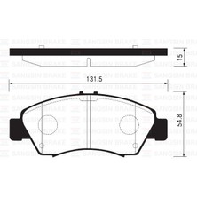 Hi-Q Hı-Q Fren Balata On Ikazlı Honda Cıvıc Vı 1.4i 1995-2001 / Cıvıc Vı 1.5i 1995-2001 / Cıty 1.4i 2006- / Jazz Iı (Gd) 1.4i 2002-2004