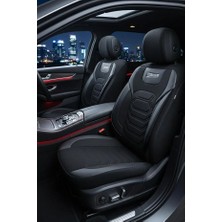 Kurra Store Volkswagen Polo 1.4 Titanyumline 4 Kapı Ov (75) 2005 Titanyum Serisi Uyumlu Keten Oto Koltuk Kılıfı Siyah