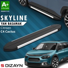 S-Dizayn Citroen C4 Cactus Skyline Aluminyum Yan Basamak 183 Cm 2014 Üzeri A+ Kalite