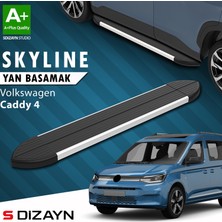 S-Dizayn VW Caddy 4 Skyline Aluminyum Yan Basamak 193 Cm 2020 Üzeri A+ Kalite