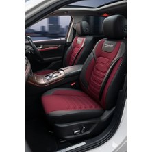 Kurra Store Cadillac De Ville De Ville 4.9 I V8 (204 Hp) 1998 Titanyum Serisi Uyumlu Keten Oto Koltuk Kılıfı Bordo