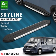 S-Dizayn Renault Trafic 2 Uzun Şase Skyline Aluminyum Yan Basamak 263 Cm 2001-2014 A+ Kalite