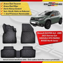 Dacia Duster 4x4 Paspas Araca Özel 2023 ve Sonrası Derin Havuzlu Paspas Bosse North Serisi