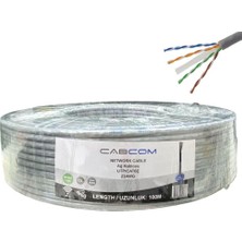 Cabcom Cat6 23AWG 100MT Utp-Lzsh Network Kablosu - Gri