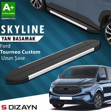 S-Dizayn Ford Tourneo Custom 2 Skyline Aluminyum Yan Basamak 263 Cm 2023 Üzeri A+ Kalite