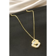 Osense Taşlı Çelik Kolye