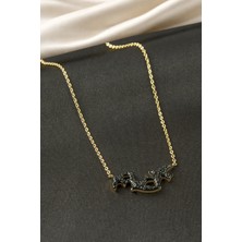 Osense Kuş Taşlı Çelik Kolye