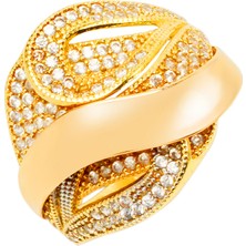 Rüya Kuyumculuk 14 Ayar Damla Kasa Taşlı Altın Yüzük