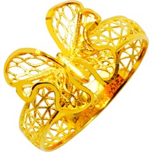 Rüya Kuyumculuk 14 Ayar Kelebek Altın Yüzük