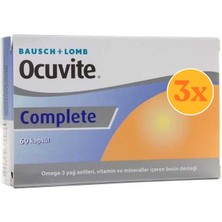 Bausch + Lomb Ocuvite Complete Balık Yağı 60 Kapsül - 3 Adet (180 Kapsül)