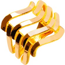 Rüya Kuyumculuk 14 Ayar Dörtlü Kaburga Altın Ajda Yüzük