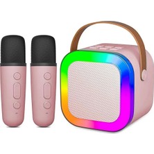 Mi7a Çift Mikrofonlu Kablosuz Karaoke Sound System Taşınabilir Müzik Kutusu