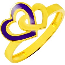 Rüya Kuyumculuk 14 Ayar Kalpler Mineli Altın Yüzük