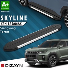 S-Dizayn Ssangyong Torres Skyline Aluminyum Yan Basamak 183 Cm 2023 Üzeri A+ Kalite