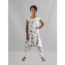 Rukiye Yavuz Pamuk Pazen Pamuk Pazen Kolsuz Çocuk Uyku Tulumu Çift Kat Pazen %100 Pamuk Nefes Alan Terletmez Kumaş