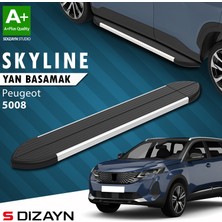 S-Dizayn Peugeot 5008 2 Skyline Aluminyum Yan Basamak 203 Cm 2017-2023 A+ Kalite