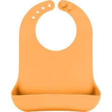 Moki Silikon Mama Önlüğü Candle Turuncu