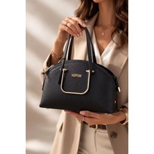 Kadın El Çantası Gold Halka Metal Zarif Şık Minimal Tasarım Günlük& Abiye Uyumlu 8683255014064