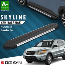 S-Dizayn Hyundai Santa Fe Skyline Krom Yan Basamak 163 Cm 2000-2006 A+ Kalite