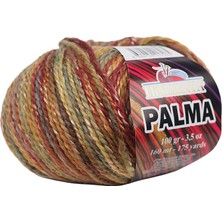 Himalaya Palma 237-06 Yeşil Hardal Bordo